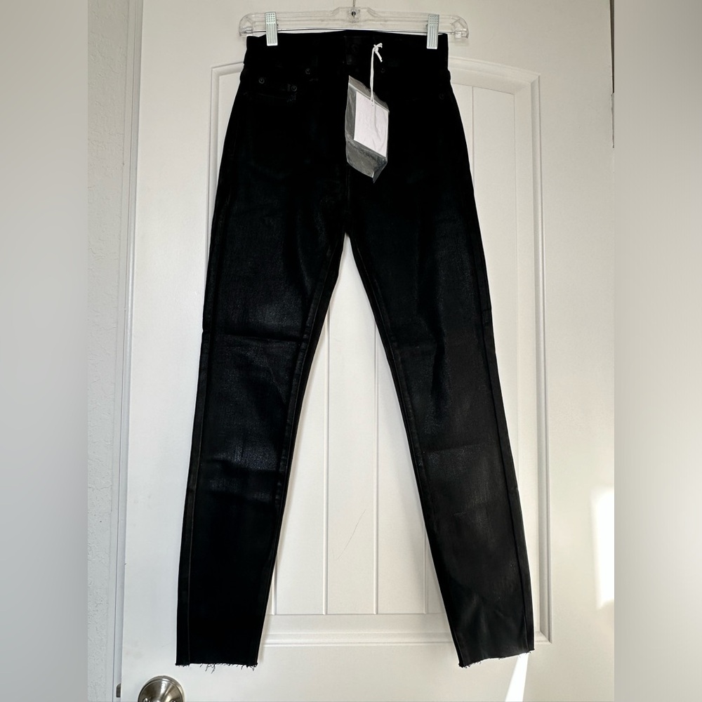 NWT! ANTHROPOLOGIE PISTOLA ALINE COATED SKINNY JEANS